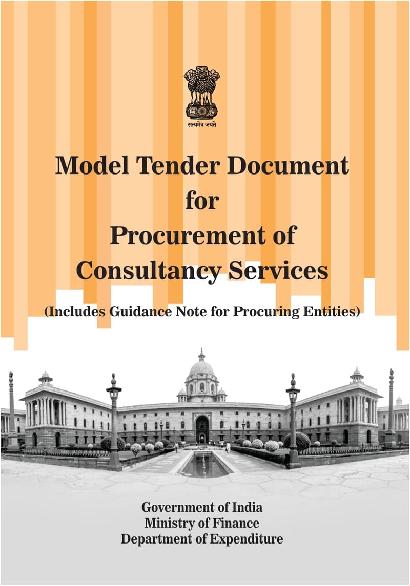 Model Tender Document for Procurement of Consultancy Services issued by Ministry of Finance, Department of Expenditure