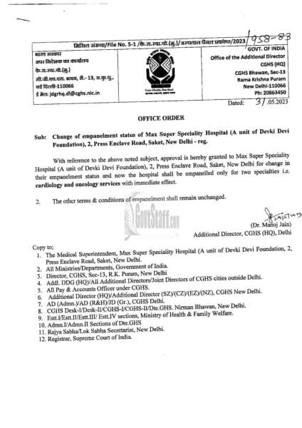 max-super-speciality-hospital-a-unit-of-devki-devi-foundation-2-press-enclave-road-saket-new-delhi-change-of-empanelment-status-reg