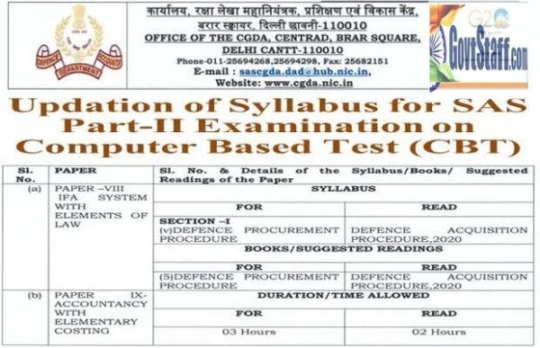 sas-part-ii-examination-on-computer-based-test-cbt-updation-of-syllabus