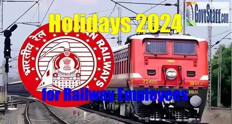 Holidays to be observed during the year 2024 in Indian Railways
