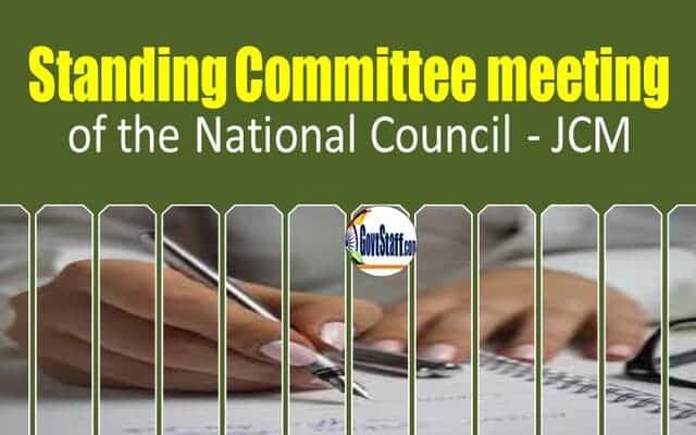 62nd meeting of Standing Committee of National Council (JCM) : Minutes of the Meeting