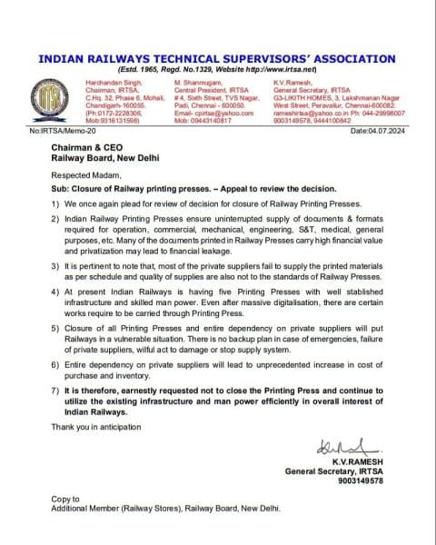 closure-of-railway-printing-presses-irtsa-appeal-to-review-the-decision