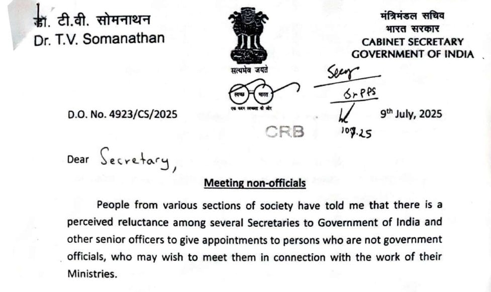 Meeting non-officials: Directives by Cabinet Secretary to remain accessible to non-government officials