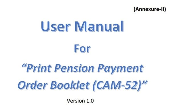 Revised e-PPO format and physical PPO booklet printing facility introduced through PFMS pension module