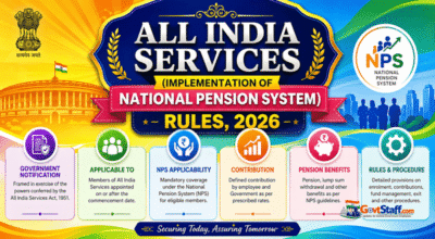 All India Services (Implementation of New Pension System) Rules 2026 ...