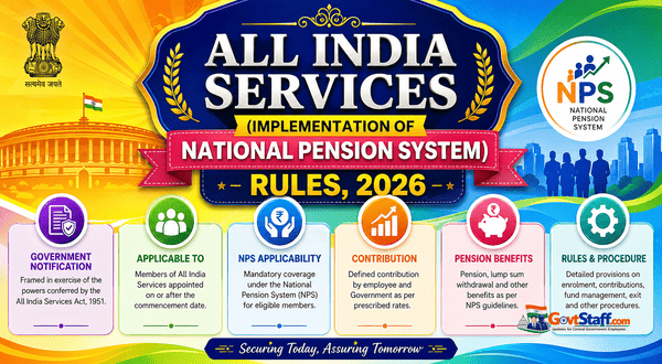 All India Services (Implementation of New Pension System) Rules 2026 – Know your Contribution, Registration, Guidelines & Key Provisions