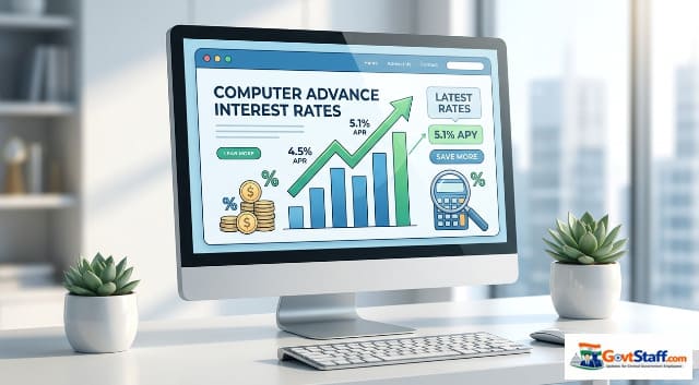 Rate of interest for purchase of Computer during 2026-27 – Advances to Govt. Servant: Ministry of Finance O.M. dated 09.04.2026 Rate of interest for purchase of Computer during 2026-27 – Advances to Govt. Servant: Ministry of Finance O.M. dated 09.04.2026