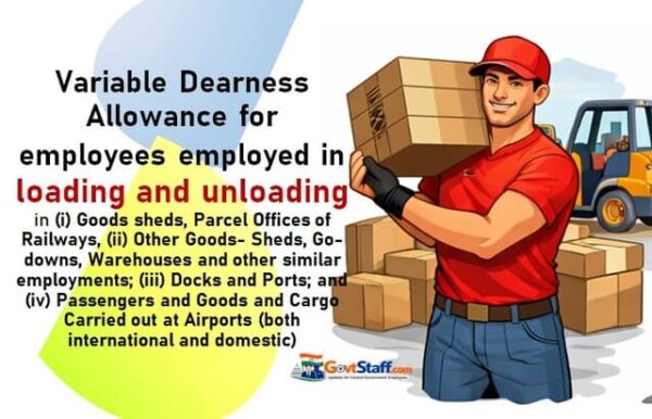 Revised rates of Variable Dearness Allowance (VDA) and Minimum Wages wef 01.04.2026 for employees employed in loading and unloading in Railways, Docks and Ports 2 revised rates vda minimum wage loading unloading workers