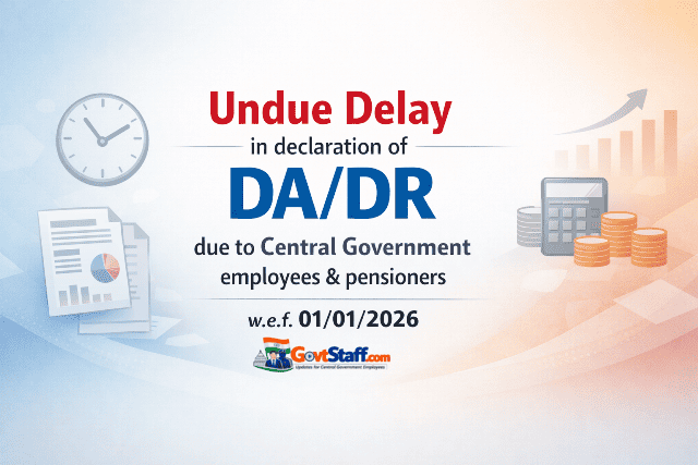 Undue delay in declaration of DA/DR for Central Government employees & pensioners due w.e.f. 01/01/2026: NC JCM requests Cabinet Secretary to intervene in the matter