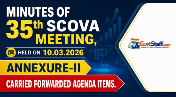 35th SCOVA meeting – Annexure-II Carried Forwarded Agenda Items