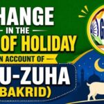 change of date of holiday