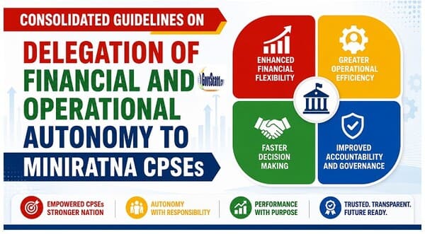 Consolidated Guidelines on ‘Delegation of Financial and operational autonomy to Miniratna CPSEs’ by Department of Public Enterprises vide O.M. dated 16.06.2026 Consolidated Guidelines on ‘Delegation of Financial and operational autonomy to Miniratna CPSEs’ by Department of Public Enterprises vide O.M. dated 16.06.2026