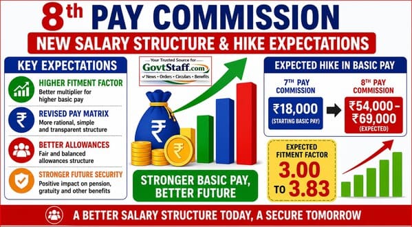 8th Pay Commission Salary Revision Structure: सिर्फ फिटमेंट फैक्टर नहीं, नई वेतन संरचना पर होगा फैसला 8th Pay Commission Salary Revision Structure: सिर्फ फिटमेंट फैक्टर नहीं, नई वेतन संरचना पर होगा फैसला