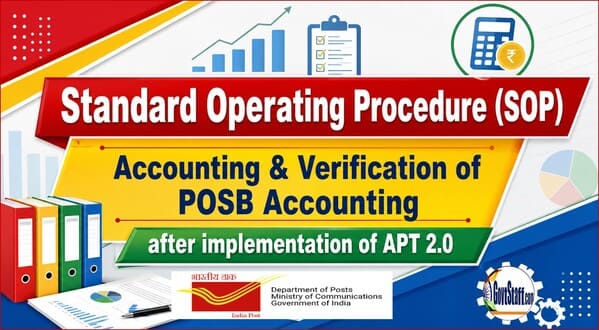 Implementation of APT 2.0: Standard Operating Procedure (SOP) for Accounting & Verification of POSB Accounting at Post Offices – SB Order No.09/2026