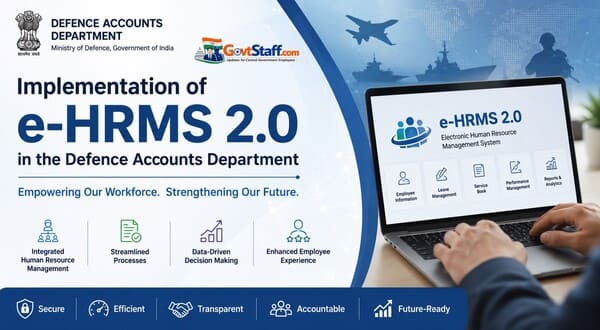 Implementation of e-HRMS 2.0 in the Defence Accounts Department: CGDA Important Circular dated 07.07.2026