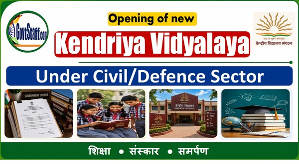 Opening of New Kendriya Vidyalaya at Barkatha, Hazaribagh, Jharkhand – Office Order dated 25.06.2026