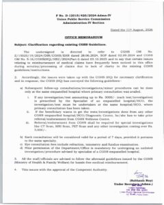 Clarification regarding existing CGHS Guidelines - UPSC advised officials to follow the guidelines 2 1786501190CGHS Clarification