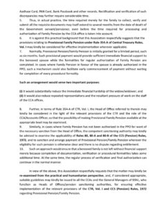 Family Pension : BPS suggestions for timely financial relief to Widows/ Widowers - Bridge the gap between Pension Rules and Ground Reality - reg. 5 family-pension-widows-widowers-bps-suggestions
