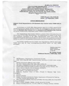 empanelment of 04 exclusive eye centre